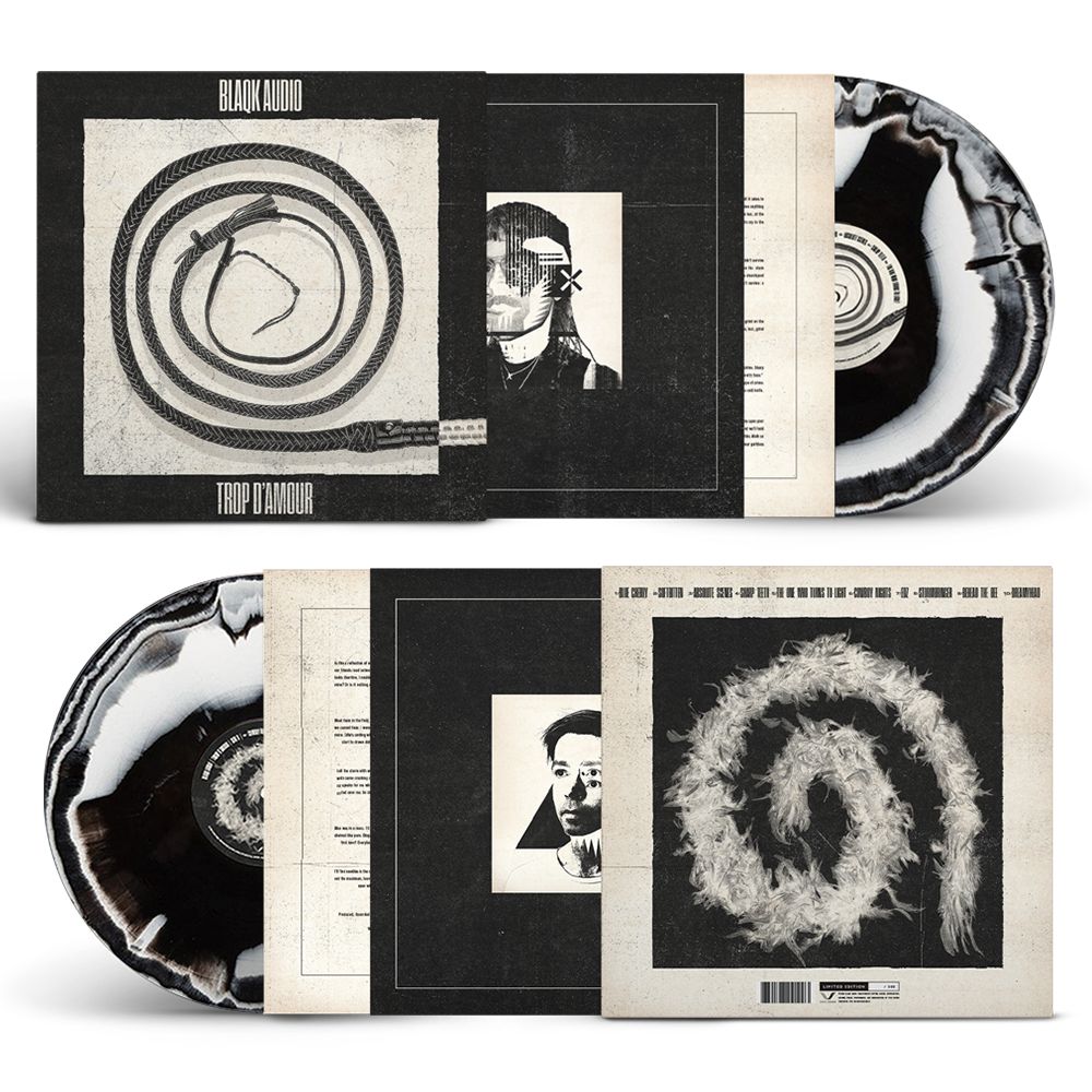 TROP D'AMOUR BLACK/WHITE VINYL + INSTANT DOWNLOAD