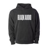 White Logo Black Hoodie